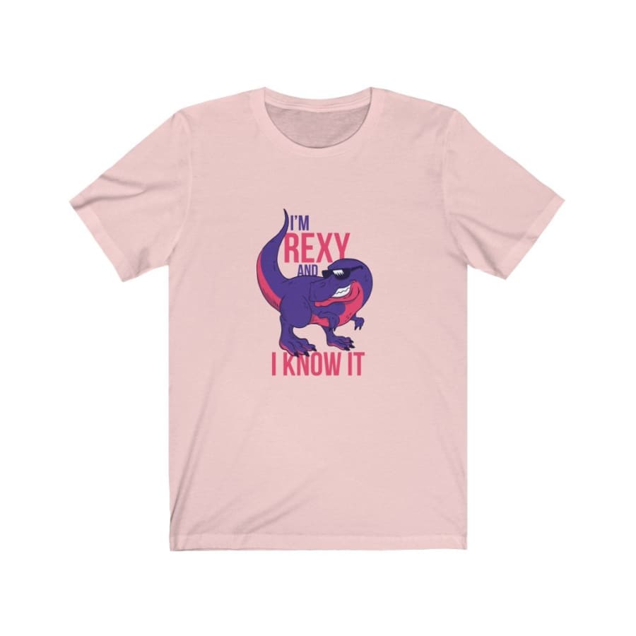 Dinosaur Women Tee I’m Rexy - Soft Pink / XL - T-Shirt