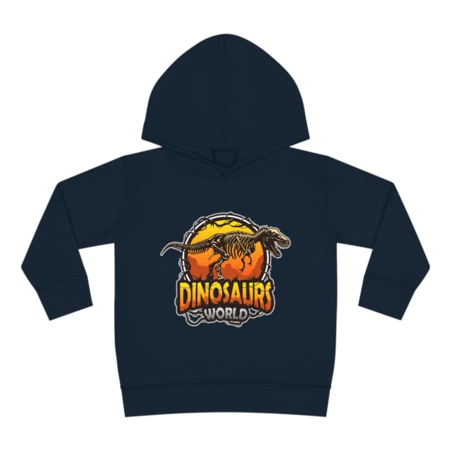 Dinosaur World Hoodie - 5-6T / Navy - Kids clothes