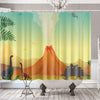Dinosaurs & Volcanoes Shower Curtain - XL (96x72in) -