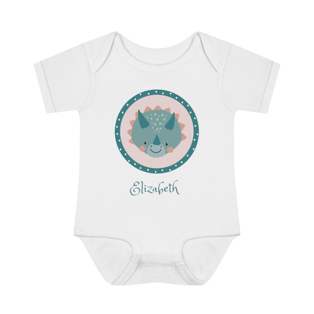 Personalized Triceratops Bodysuit