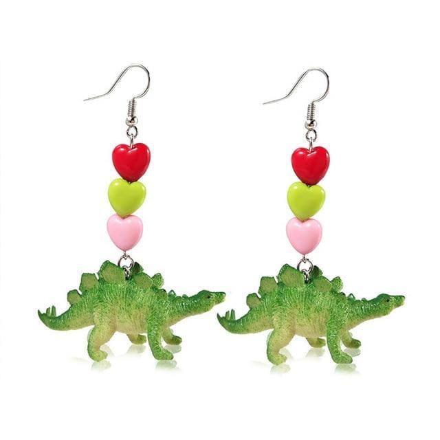 Stegosaurus Earrings Drop Earrings