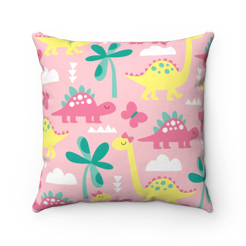 Pink Dinosaur Pillow