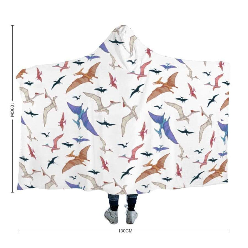 Flying Pterodactyl Hooded Blanket