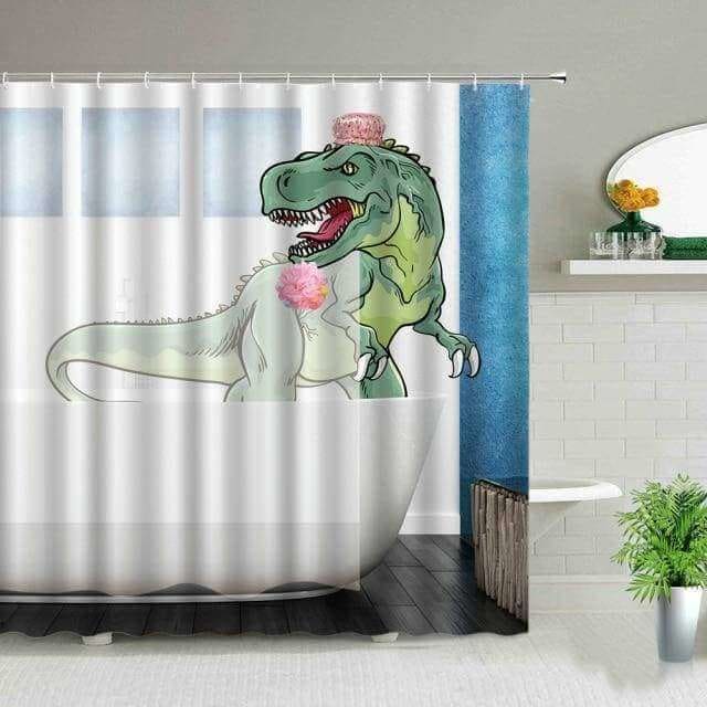 Funny T-Rex Shower Curtain