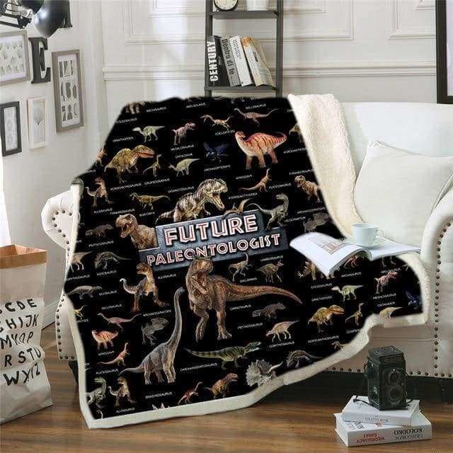 Future Paleontologist Blanket - Pattern 3 / Large (60” x 79)