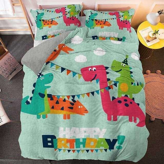 Happy Birthday Bedding Set ( Duvet Cover & Pillowcases )