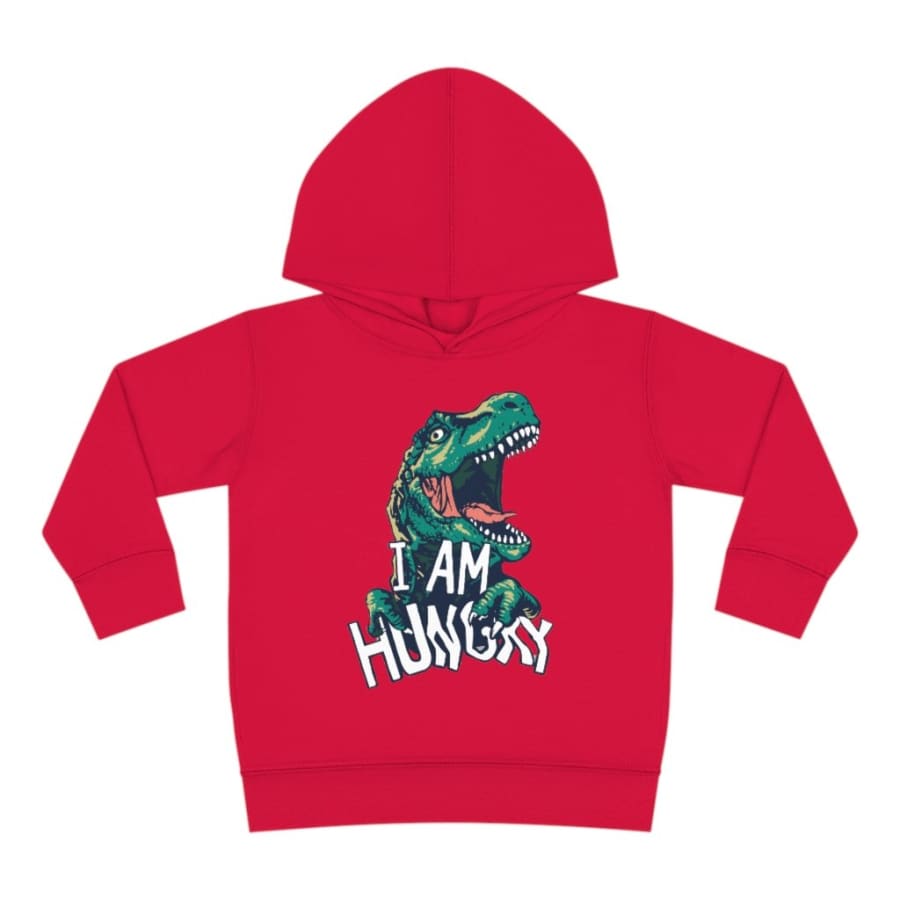 I’m Hungry Dinosaur hoodie - 5-6T / Red - Kids clothes