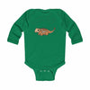 Infant Long Sleeve Bodysuit Baby Ankylosaurus - Kelly / NB -