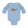 Infant Long Sleeve Bodysuit Baby Ankylosaurus - Light Blue /