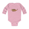 Infant Long Sleeve Bodysuit Baby Ankylosaurus - Pink / NB -