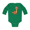 Infant Long Sleeve Bodysuit Baby Apatosaurus - Kelly / NB -