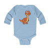 Infant Long Sleeve Bodysuit Baby Apatosaurus - Light Blue /