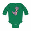 Infant Long Sleeve Bodysuit Baby Dinosaur - Kelly / NB -