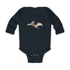 Infant Long Sleeve Bodysuit Baby Pterodactyl - Black / NB -