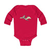 Infant Long Sleeve Bodysuit Baby Pterodactyl - Red / NB -