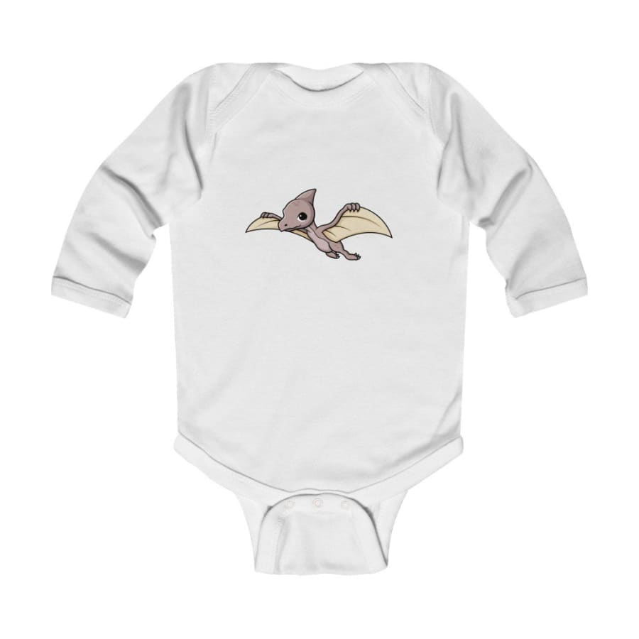 Infant Long Sleeve Bodysuit Baby Pterodactyl