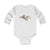 Infant Long Sleeve Bodysuit Baby Pterodactyl - White / 12M -