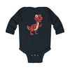 Infant Long Sleeve Bodysuit Baby Raptor - Black / NB - Kids