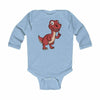 Infant Long Sleeve Bodysuit Baby Raptor - Light Blue / NB -