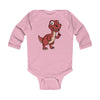 Infant Long Sleeve Bodysuit Baby Raptor - Pink / NB - Kids