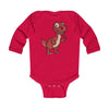 Infant Long Sleeve Bodysuit Baby Raptor - Red / NB - Kids
