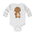Infant Long Sleeve Bodysuit Baby Triceratops - White / 12M -