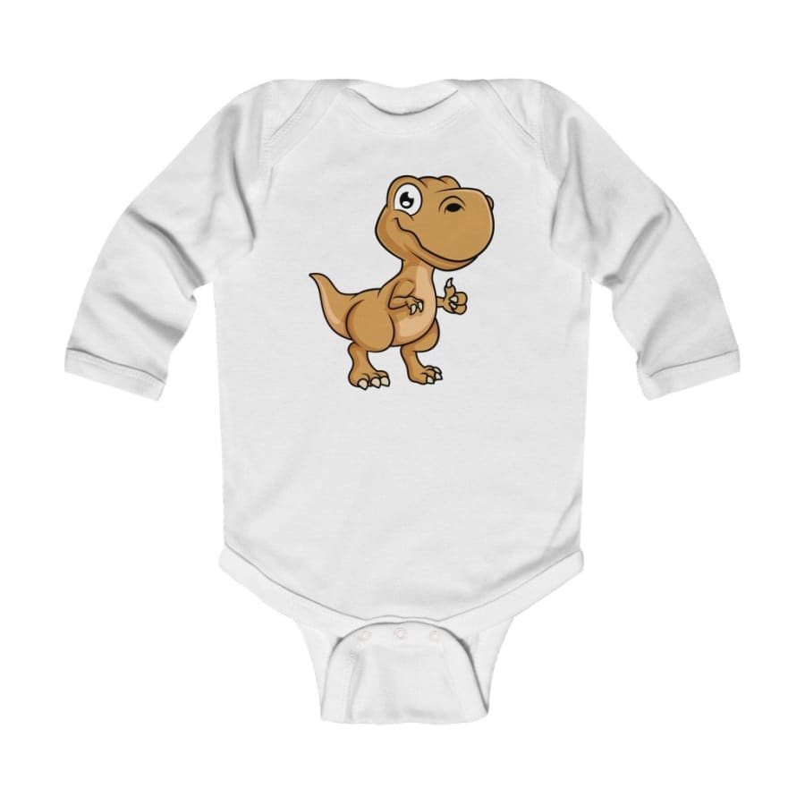 Infant Long Sleeve Bodysuit Baby Tyrannosaurus