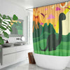 Jurassic Land Shower Curtain - Bathroom