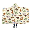 Jurassic Mood Dinosaur Hooded Blanket - M (50’’ x 60’’)