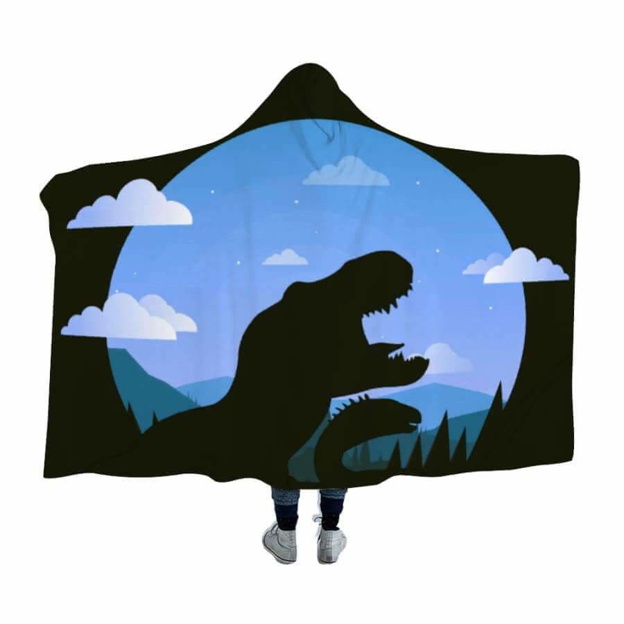Jurassic Night Hooded Blanket