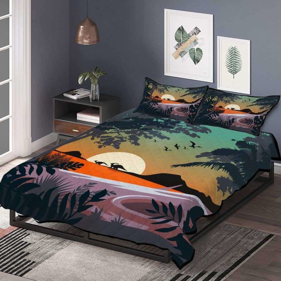 Jurassic Sunset Bedding Set ( Comforter & Pillow )