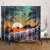 Jurassic Sunset Shower Curtain - L (85x72in) - Bathroom