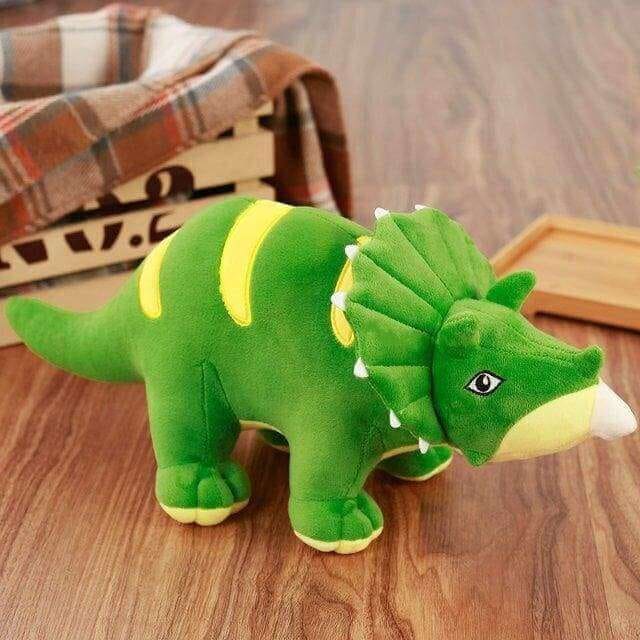 Large Green Triceratops Plush