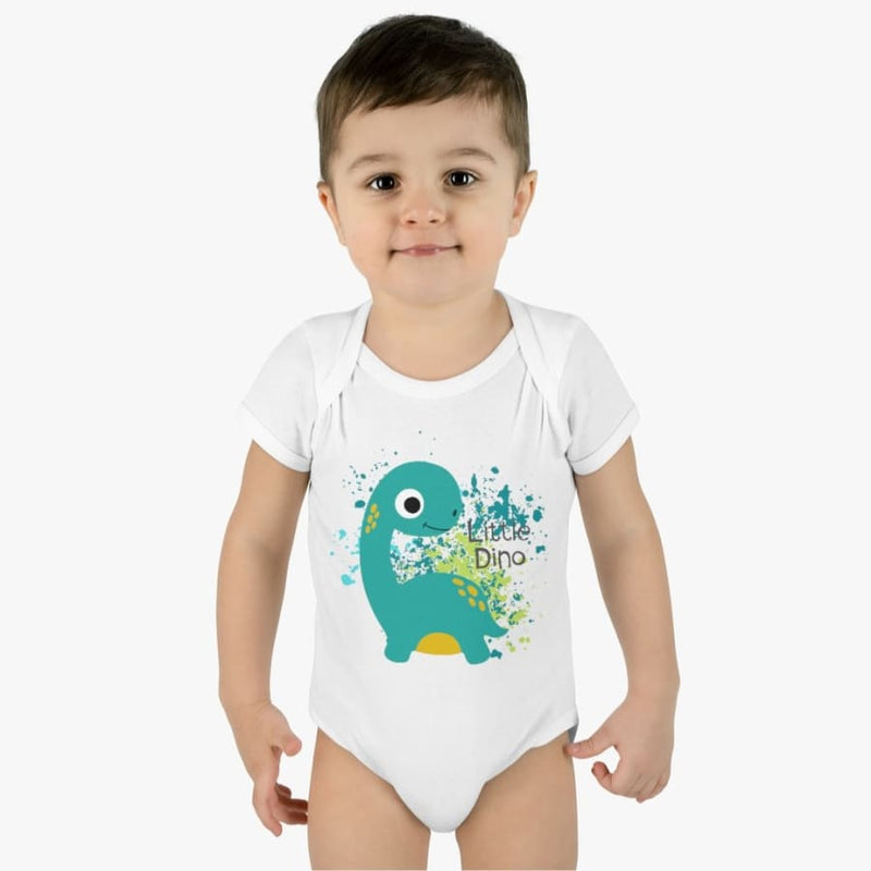 Little Dino Toddler Onesie - 24M / White - Kids clothes