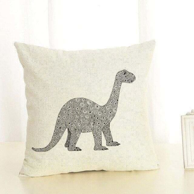 Long-Neck Dinosaur Pillow Case