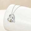 "I Love You" Dinosaur Necklace - 925 Sterling Silver