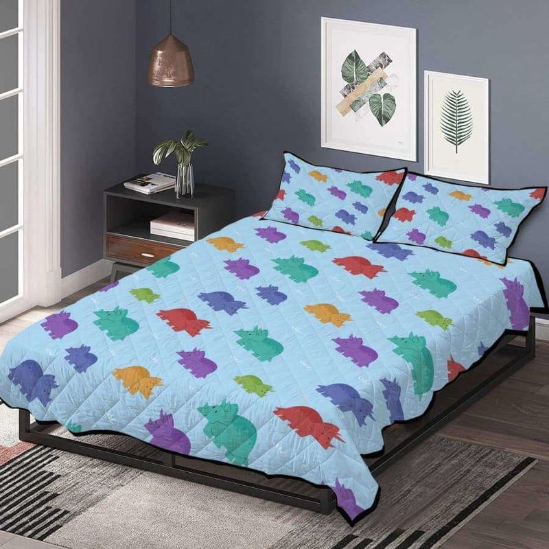 Lovely Triceratops Bedding Set (Comforter & Pillow) Twin - 