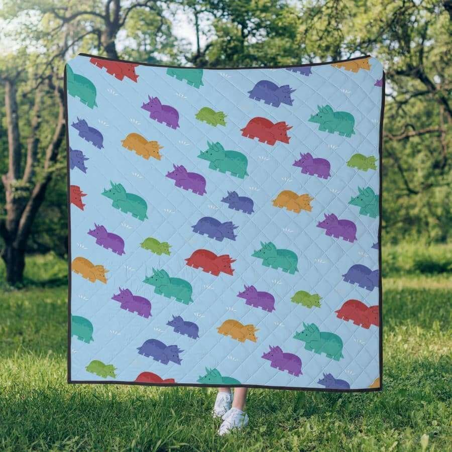 Lovely Triceratops Comforter - Twin - Blanket