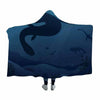 Marine Landscape Dinosaur Hooded Blanket