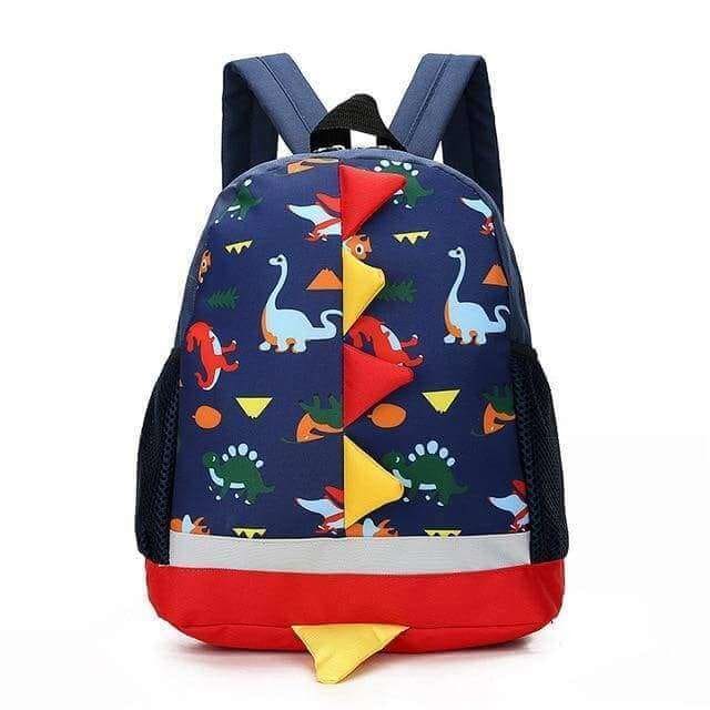 Navy Blue Dinosaur Backpack For Kindergarten