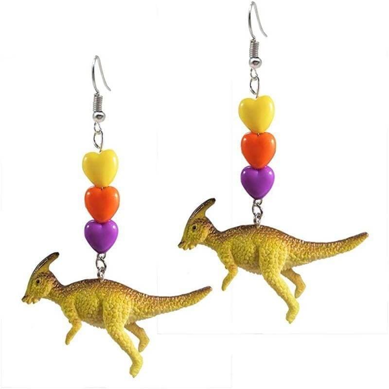 Parasaurolophus Earrings<br> Drop Earrings