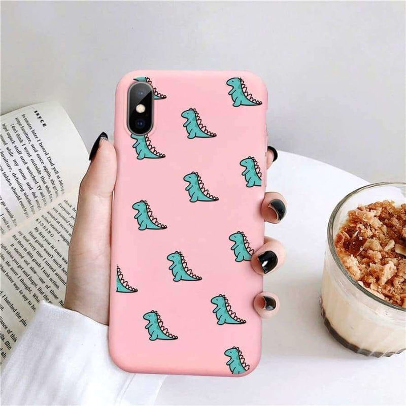 Pink Dinosaur Phone Case