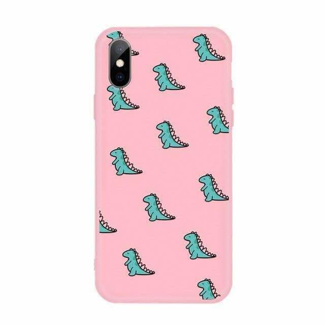 Pink Dinosaur Phone Case<br> iPhone