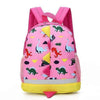 Pink Little Girl Dinosaur Backpack For Kindergarten