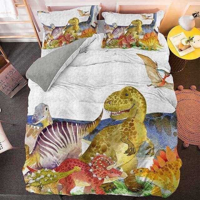 Prehistoric Animals Bedding Set ( Duvet Cover & Pillowcases )