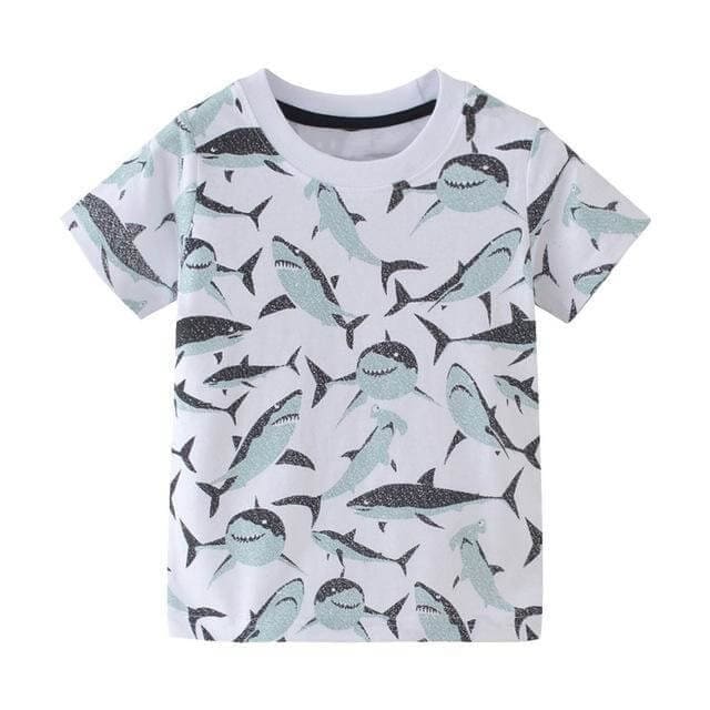 Prehistoric Boy Shirt <br> Shoal Of Sharks