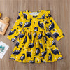 Yellow Dinosaur Dress