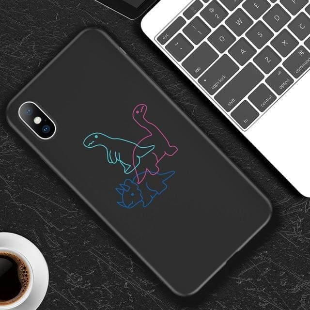 Silicone Dinosaur Phone Case iPhone - For iPhone 11 / AC3823