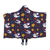 Skulls & Flowers Dinosaur Hooded Blanket - L (60’’ x 80’’)