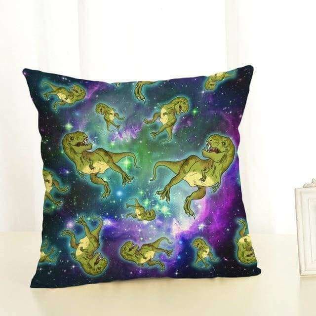 Space Dinosaur Pillow Case